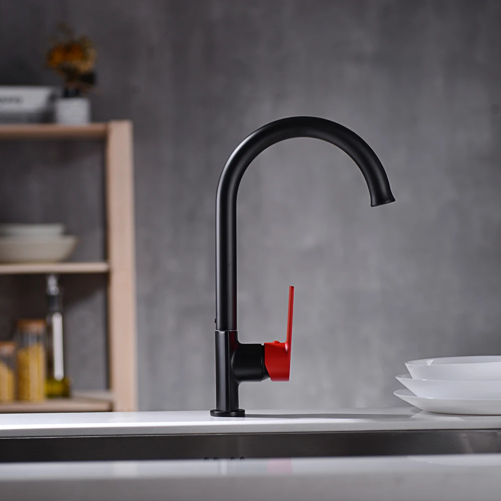 
Kitchen taps sink mixer single handle pull down deck mounted mixer faucet 