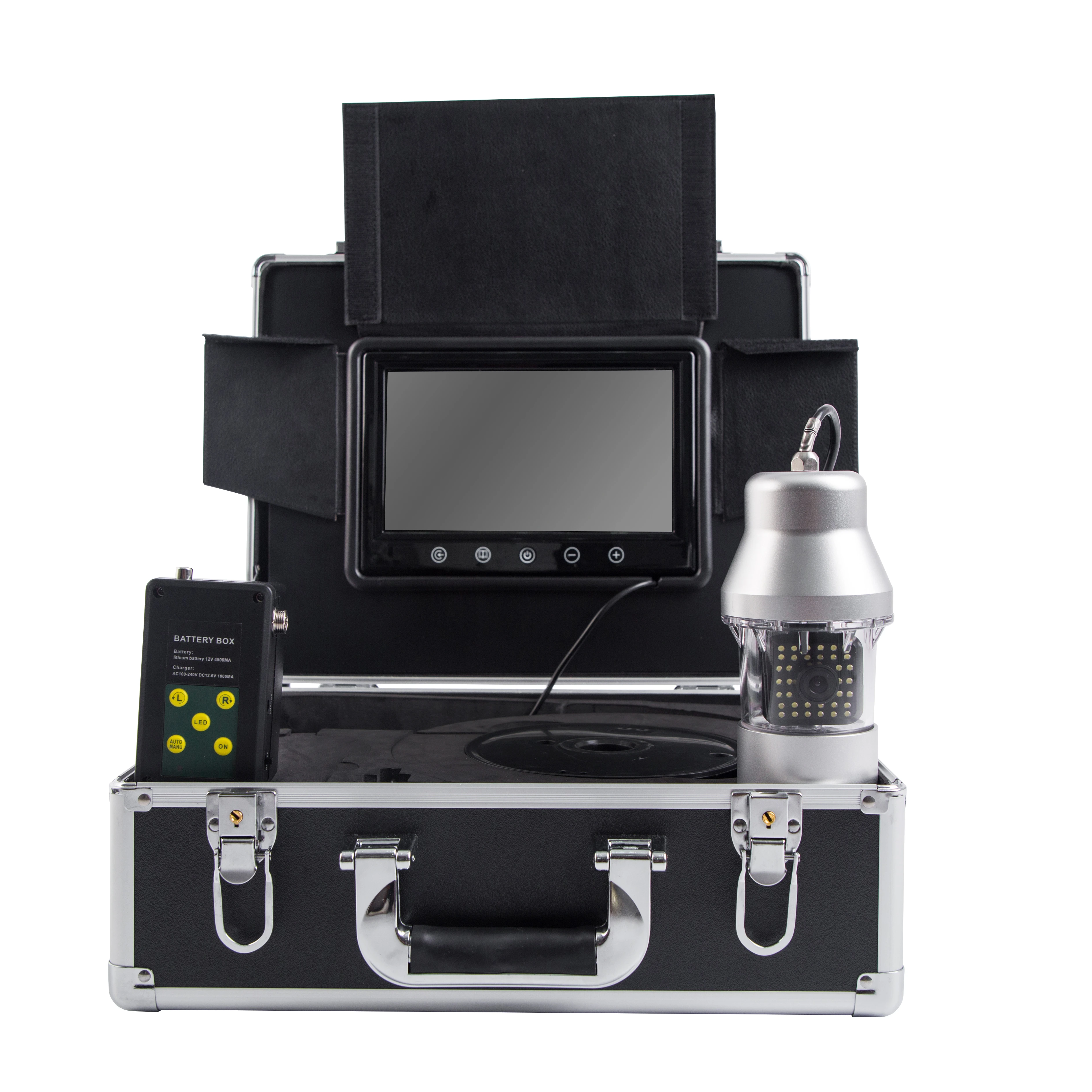 50M 8GB DVR 9 Inch  36 LEDs IR 360 Degree Underwater Fish Finder Video Camera