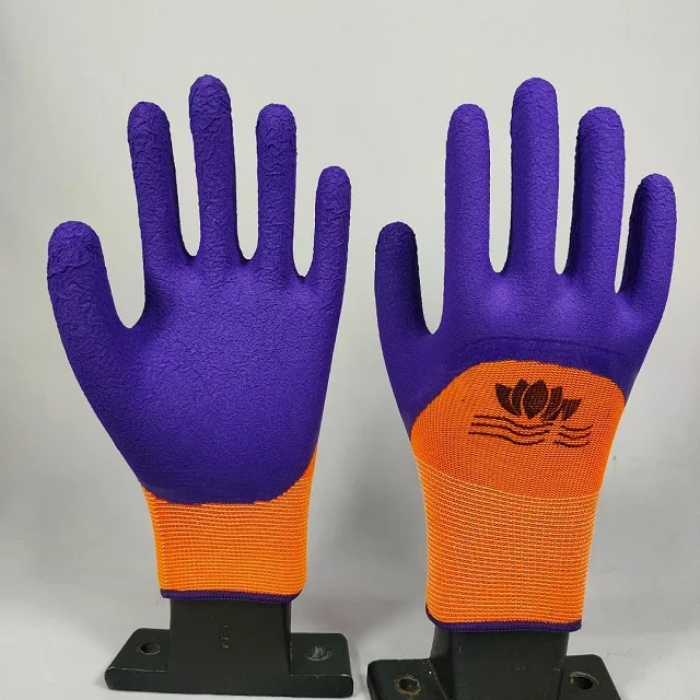 Wholesale Work Glove Breathable Micro Foam Latex Nitrile Coating Industrial Gloves