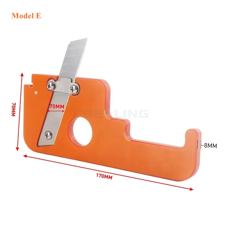 Woodworking tools beveled manual edge planer unpainted board PVC scraper head trimmer edge scraping tool