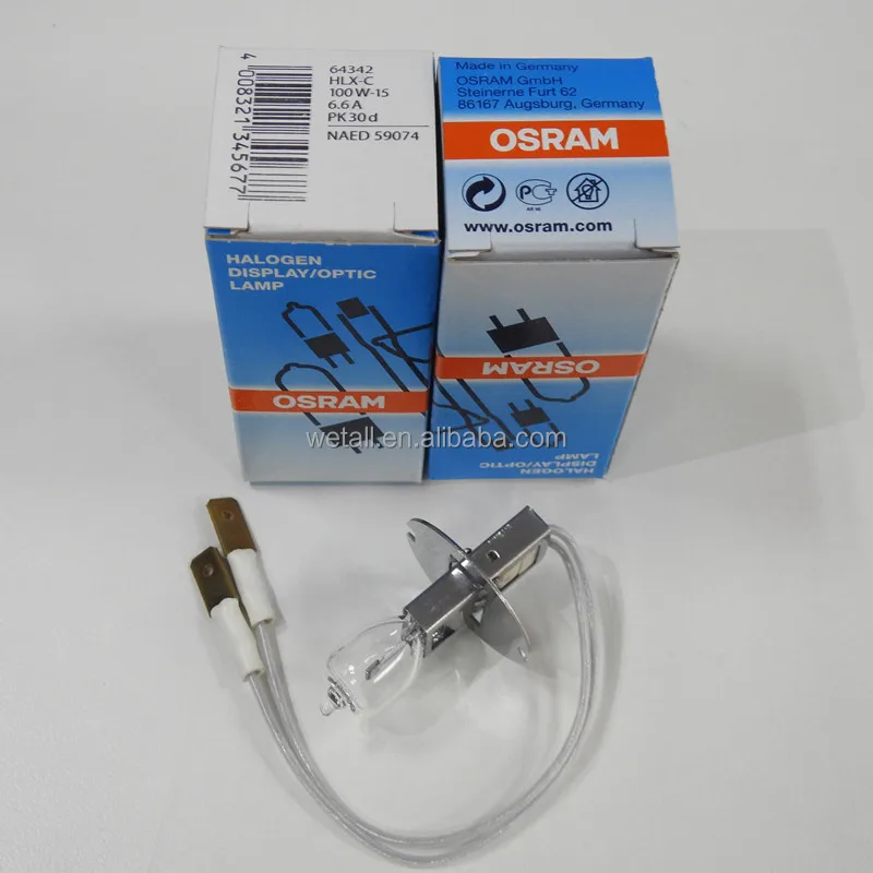 Original New OSRAM 64342 HLX-C 6.6A 100W Electric Scanning Machine for Airport Runway Navigation Halogen Lamp