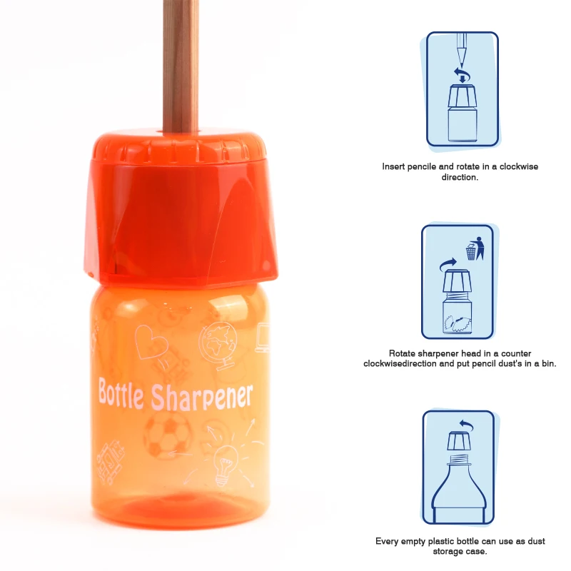 Wholesale Multi Color Cartoon Manual Rotary Pencil Sharpener with Transparent Tape Cap Four-Color for Elementary School Students