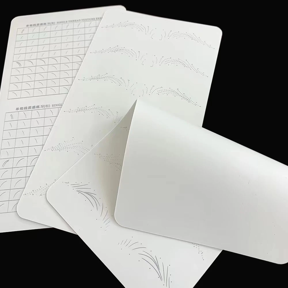 BerLin Blank Microblading Silicone Small Size White Practice Skin Without Ink