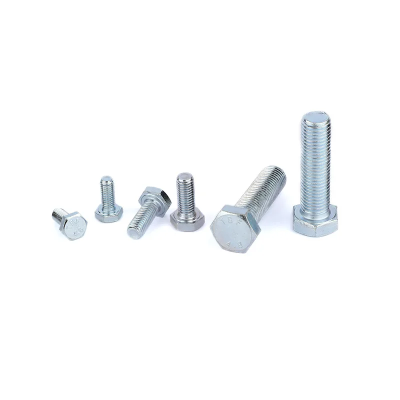 Hex Head Bolts DIN 933 4.8 8.8 10.9 12.9 Hexagon Bolt Fastener Bolt Factory Screw