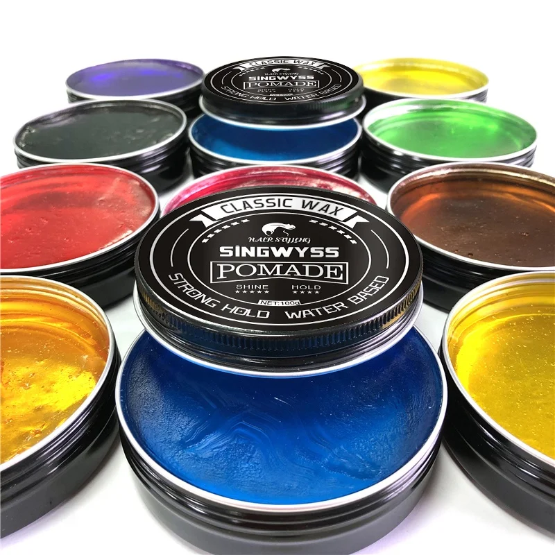 100g/150g Black Tin Popular Stock Pomade Low MOQ Available Unlabel Pomade