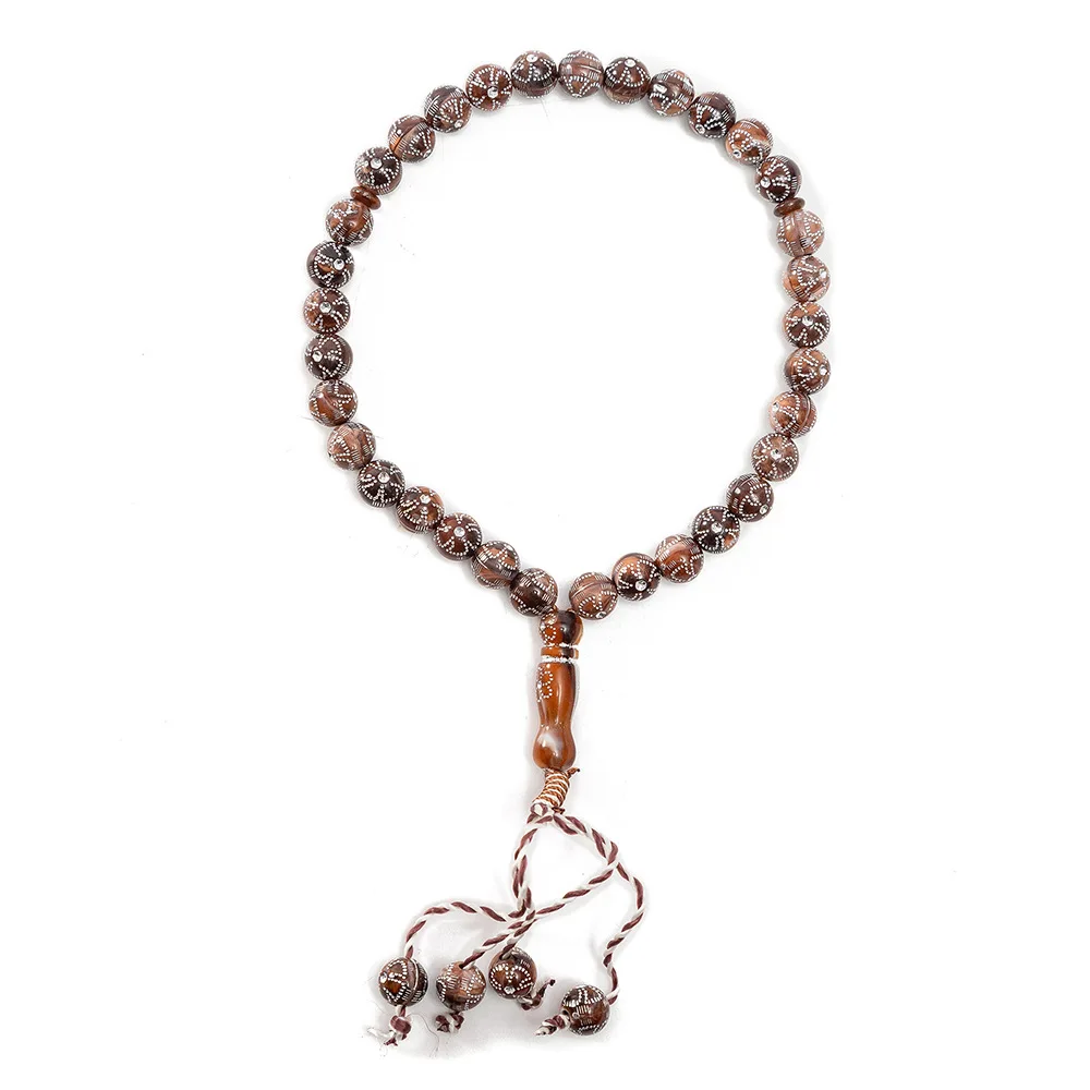 Wholesale Rosary Islamic 33 10mm Resin Diamond-studded Muslim Prayer Beads Tasbeeh Islamic Rosary