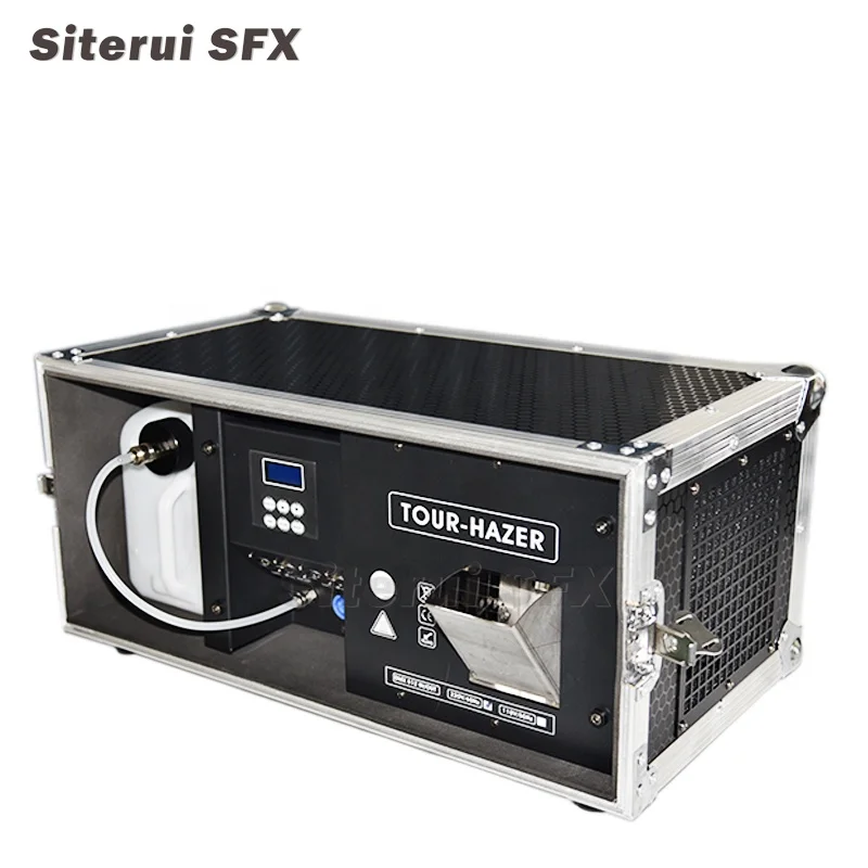 SITERUI SFX 2000w Mist Haze Machine Morning Fog with Flight case Support with DMX +remote Control for Disco and Stage Party