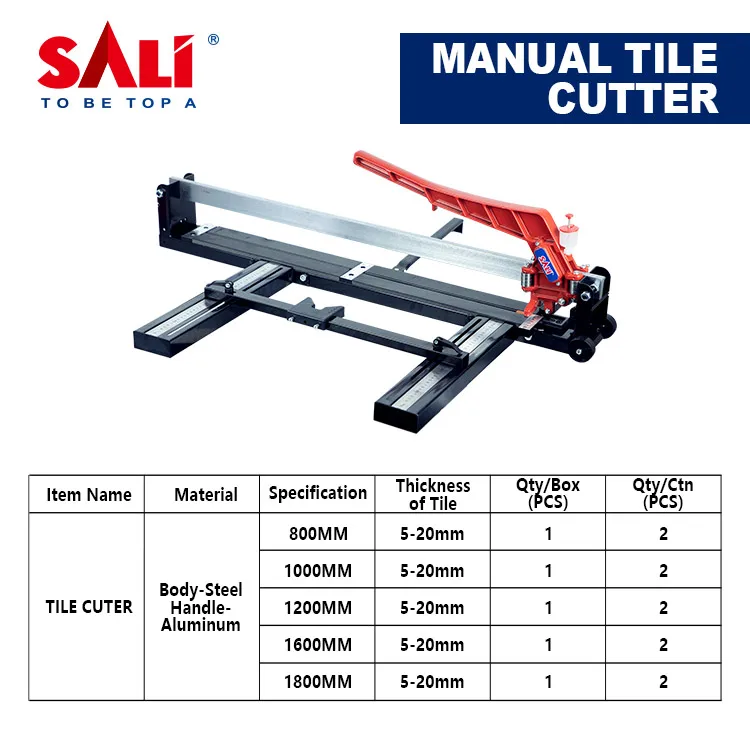 SALI new arrived laser 800/1200/1800 mm manual porcelain ceramic tiles cutter machine