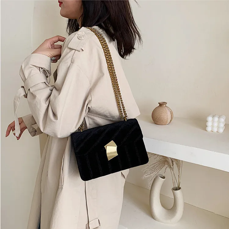 2021 new letter small square bag lady bee cross-body bag
