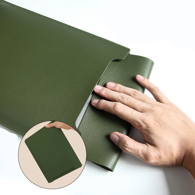 Custom 13 14 15 16Inch Thickened PU Leather Laptop Bags Protective Laptop Sleeve Case Inner Bag Notebook Computer Cover
