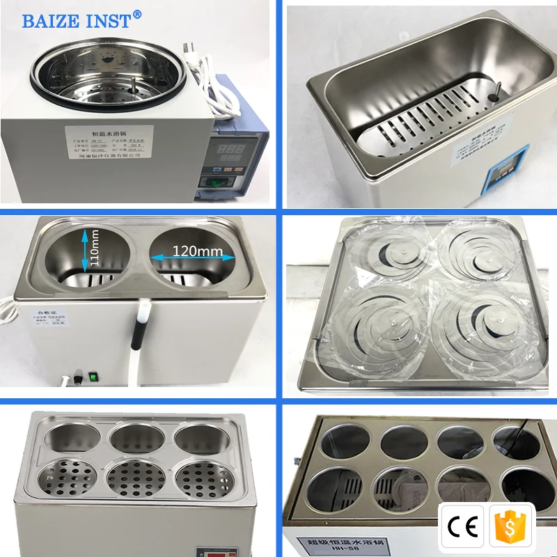 High Temperature Circulating Water Oil Bath round types water bath chemistry laboratory glassware set