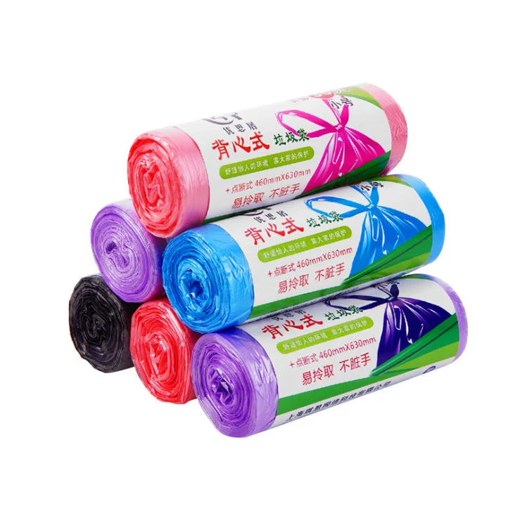 
Biodegradable Disposable OXO Plastic Packing Waste Garbage Bags Roll 