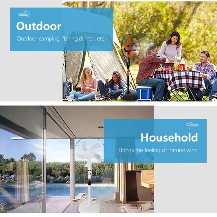 New Product 5 Blades Three Gear Key Switch 16inch PP Wind Blade Stand Air Cooling Electric Fan