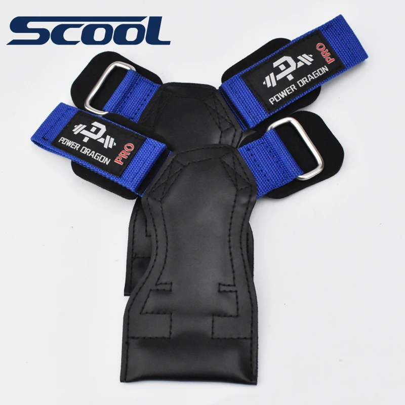 Custom Gymnastic Leather Grip Leather Palm Protectors Hand Grips Weight Lifting Type Hand Grips weightlifting straps