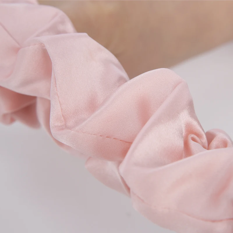 22mm 100% Real Mulberry Silk Skinny Soft Hair Ties Highest Quality Silk 6A TOP  Accessaries Silk Scrunchies