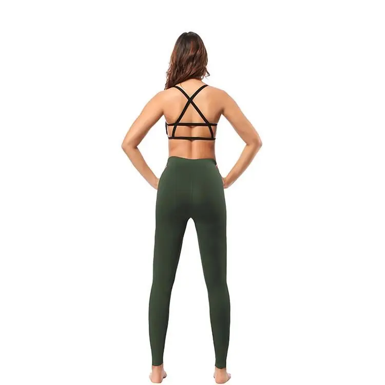 
High Quality High Waist Compression Super Soft Fitness Ninth Leggings For Ladies 