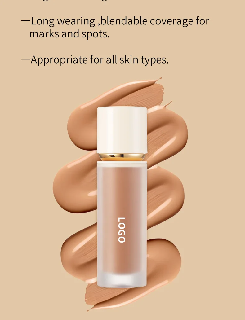 Custom Brand 10 Colors Long Lasting Waterproof Nature Concealer Face Makeup Liquid Private Label Concealer