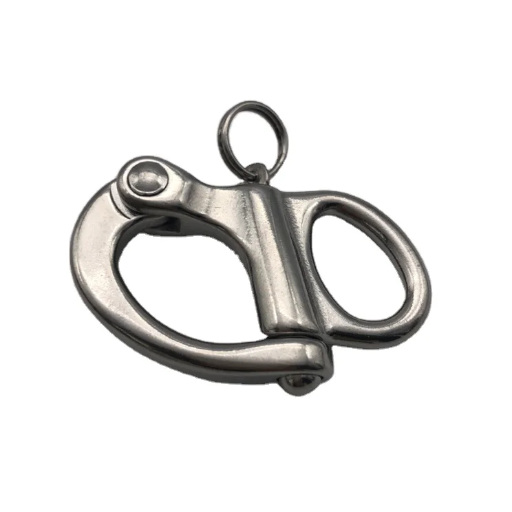 Лодка фальсификации 316 из нержавеющей стали Quick Release Фиксированный Залог карабин с поворотным дужки