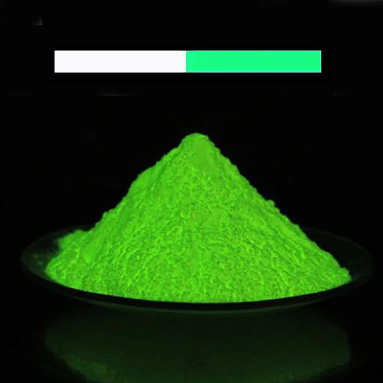 Long Lasting Night Glowing Fluorescent Phosphor Pigment Luminous Glow In The Dark Pigment Powder