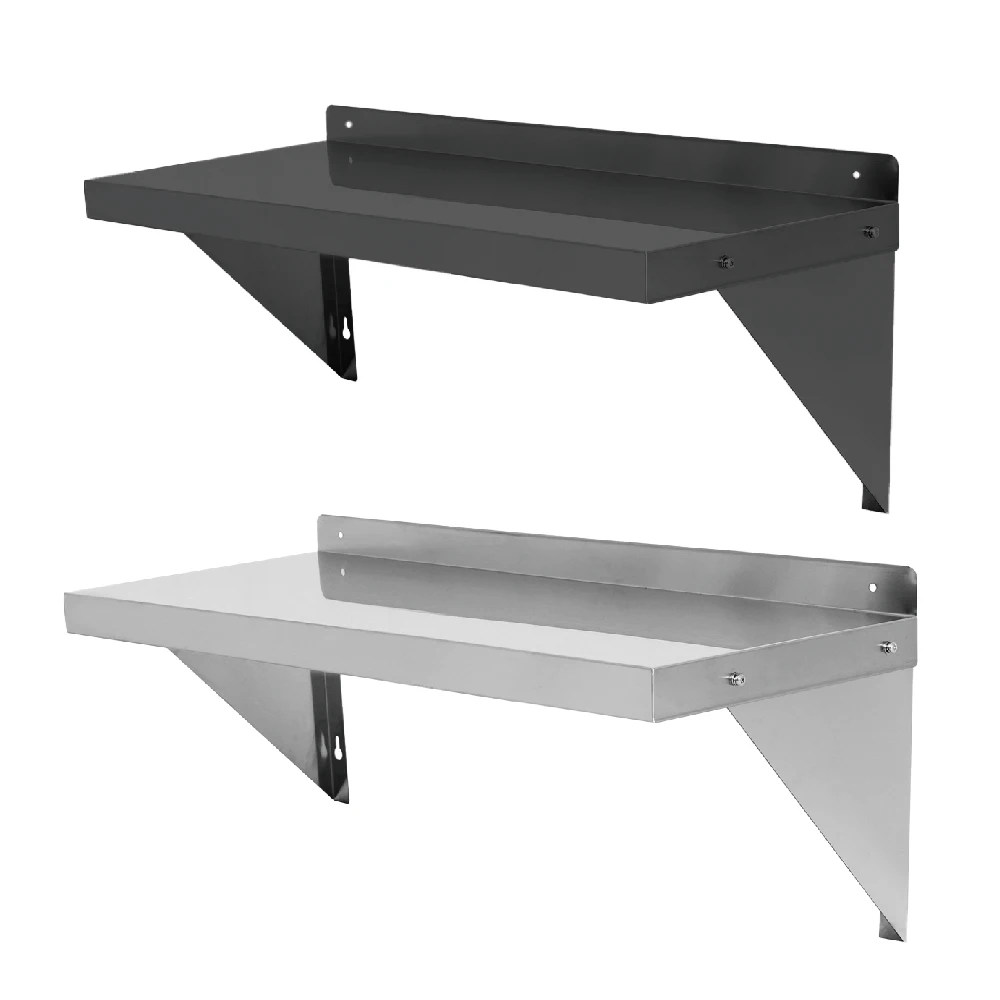 Hot Selling Black Wall Shelves Stainless Steel  Wall Storage Shelf for Restaurant Hotel Kitchen Home