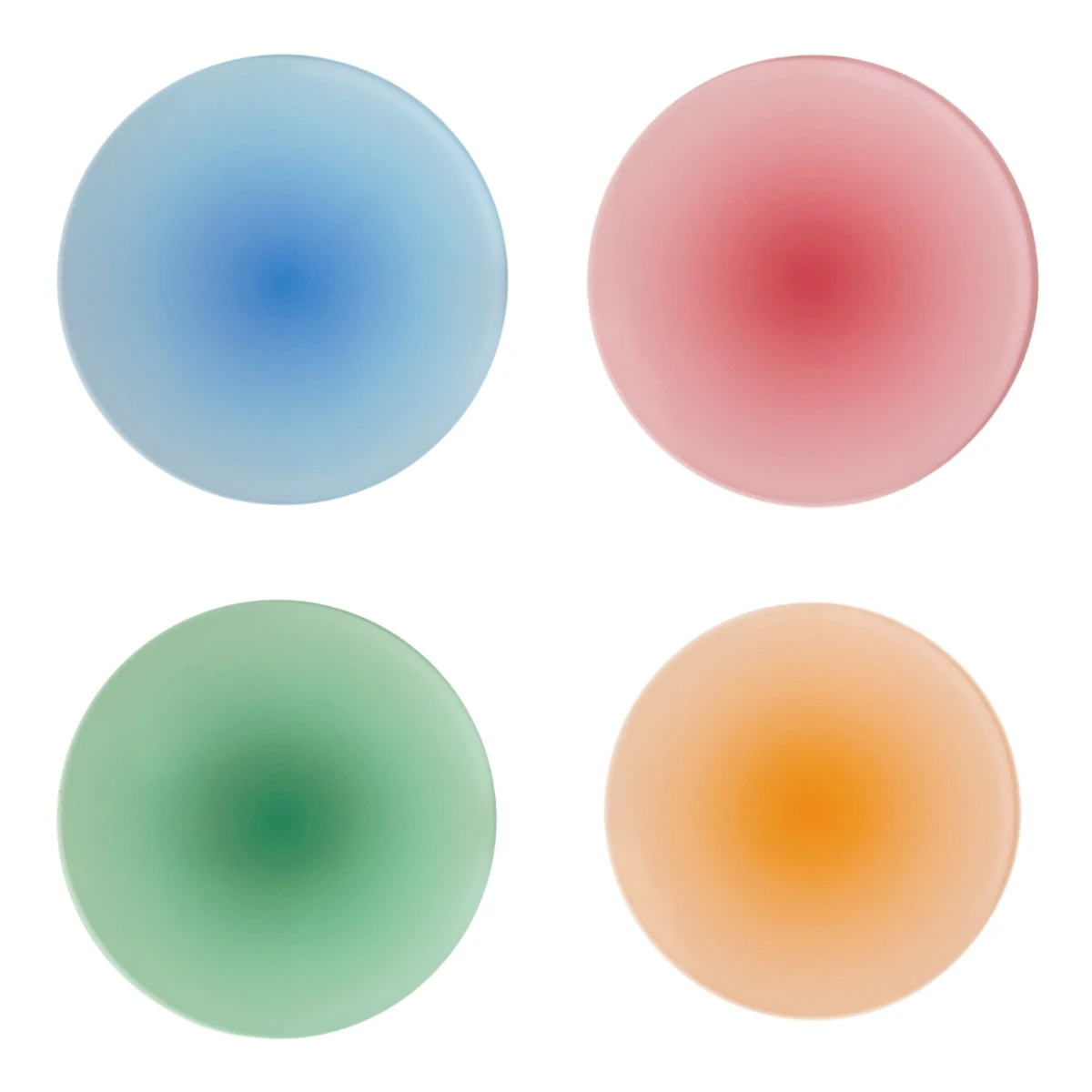 Wholesale 4 PCS Acrylic Colorful Coasters for Drinks Round Fashion Cup Thicken Trendy Coaster for Coffee Juice Decoration Mat