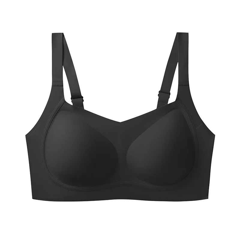 Custom Logo Adjustable Straps Gathered Shaping Beauty Back Comfortable Wireless Thin Seamless Bra