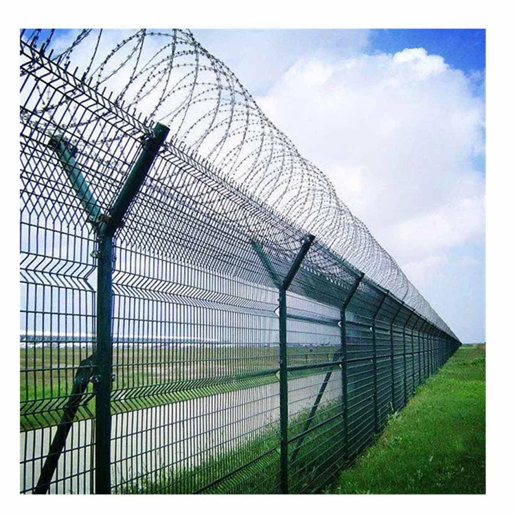Factory Price High Security Razor Barbed Wire Anti Climb Airport Fence