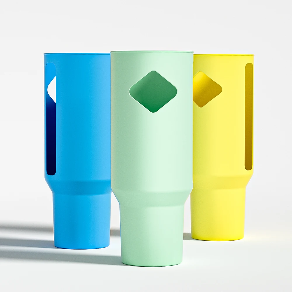 Anti-Skid Cup Water Bottle Bottom Protector Sleeve Cover Flexible Protective Silicone Bumper Boot for 40oz Tumbler Accessories