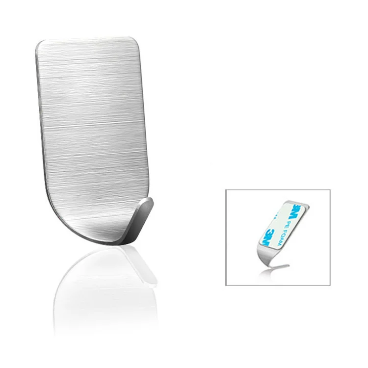 Strong Self Adhesive Hooks Waterproof Wall Hanger Key Hook for Robe Coat Towel Bags Stainless Steel Hooks & Rails Hanging