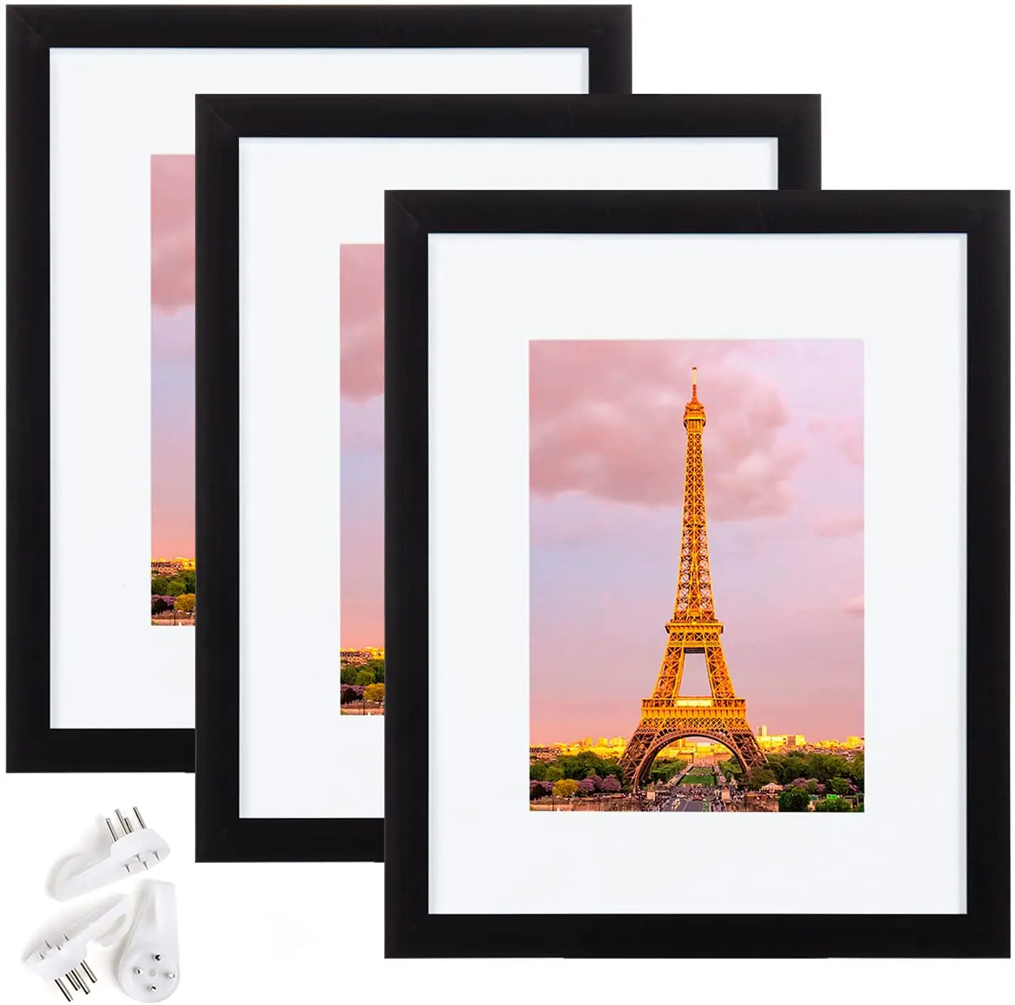 8x10 Фоторамка из стекла высокой четкости для 5x7 с ковриком или без коврика настенные фоторамки