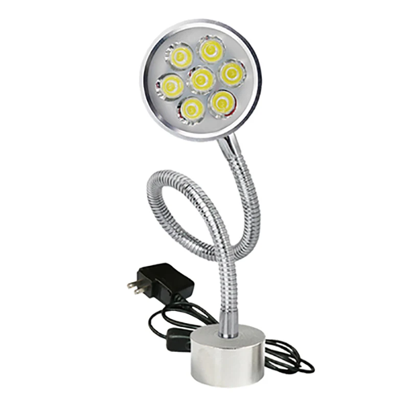 LED Work Light Adjustable Flexible L40cm gooseneck Magnetic Base Workshop Working Lamp Machine Tool Light Long Arm Hose Workshop
