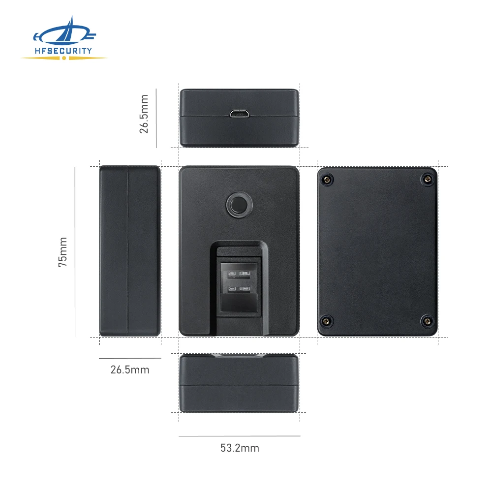 HFSecurity HF4000plus Manufacturer Optical USB Fingerprint Reader Compatible SDK Fingerprint Scanner For Cloud