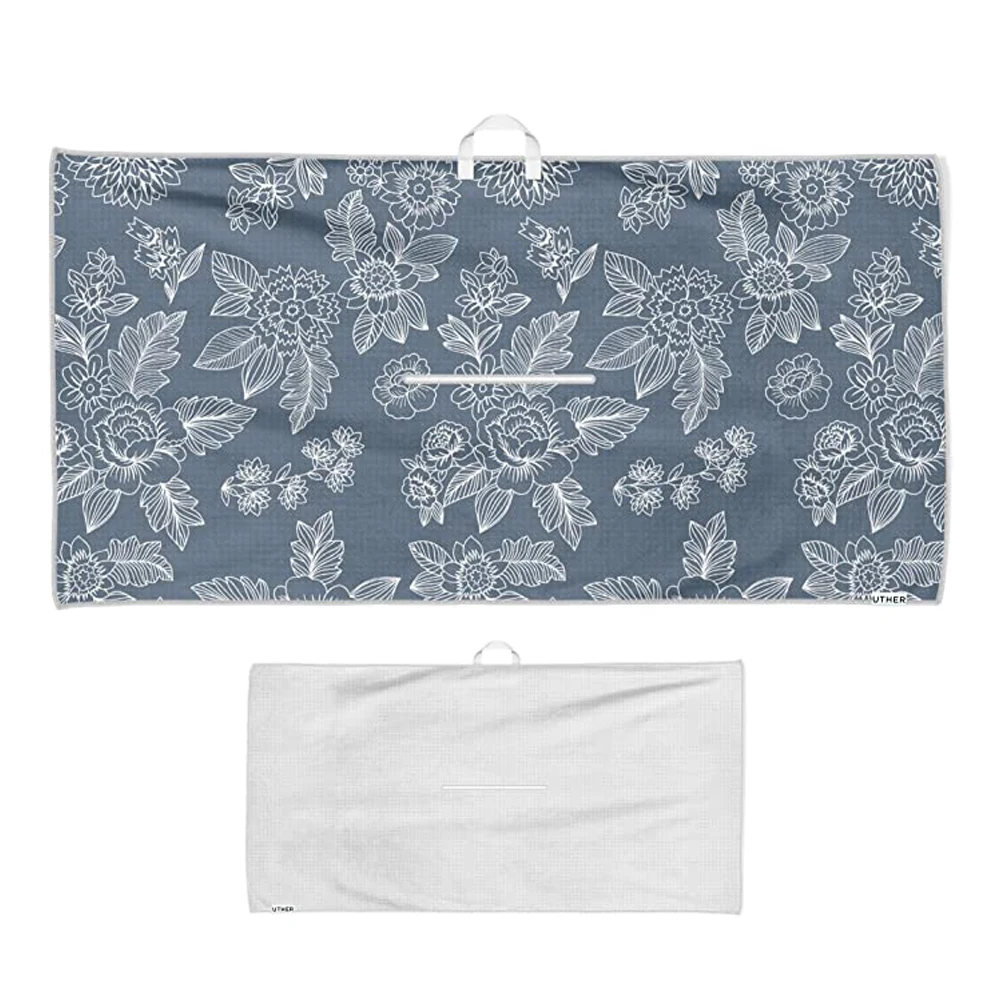 Sublimation printed microfiber quick dry jaqcuard golf towels best absorbent with custom logo