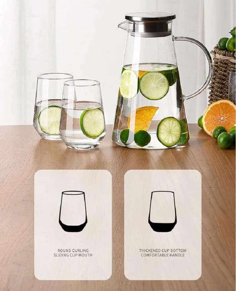 
13oz Heat Resistant High Borosilicate Glass Cup Glass Mug 