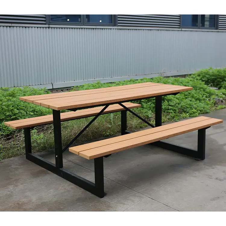 Hot Sale WPC picnic table and benches set outdoor wood composite picnic table set