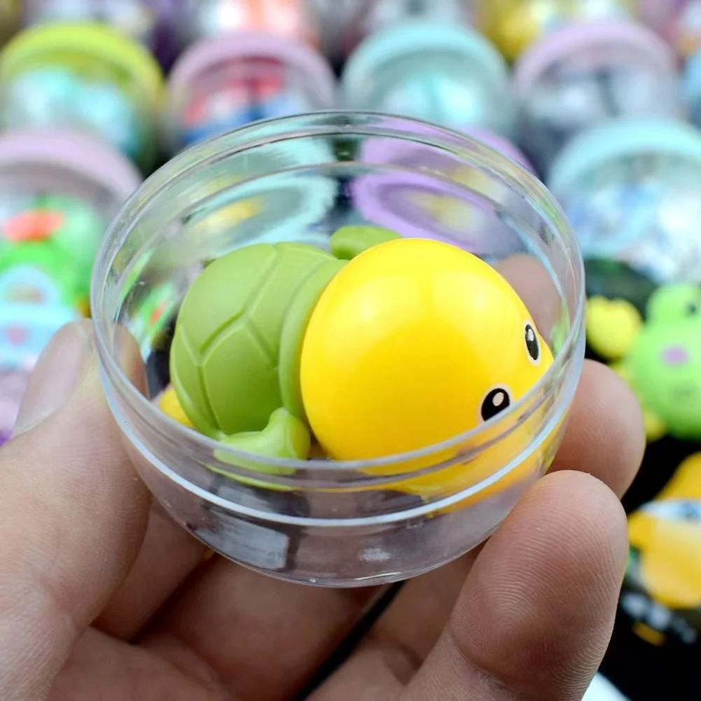 55mm Transparent Twisted Egg Toy Surprise Eggs Gachapon Vending Machine Capsule Toys Round Ball Filled Doll Toys