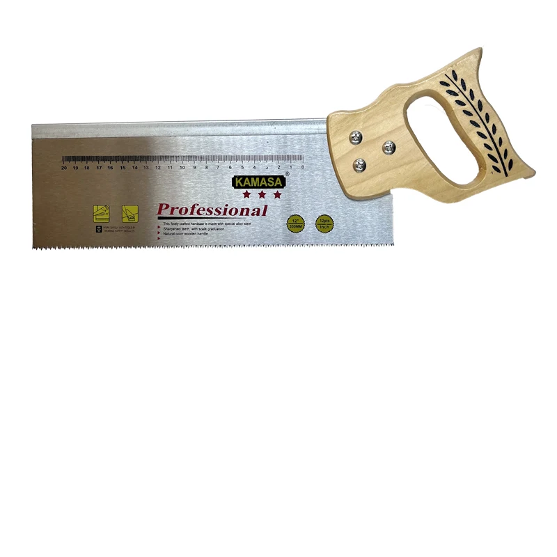 Professional Anti-corrosion Carpenter Hand Saw Wooden Handle Back Saw