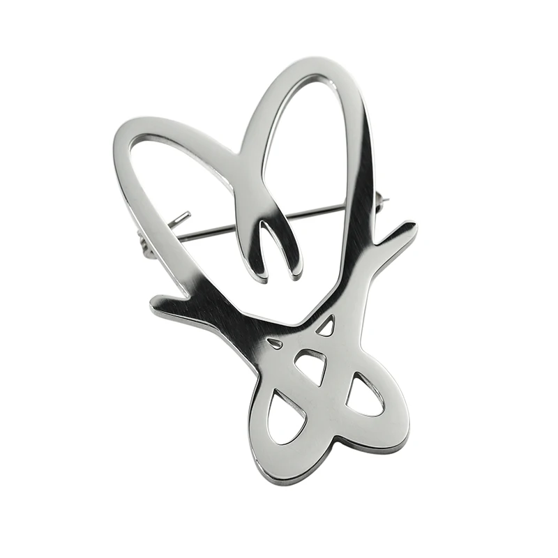 custom gold silver brooch pin stainless steel cut out logo broches pins brooches