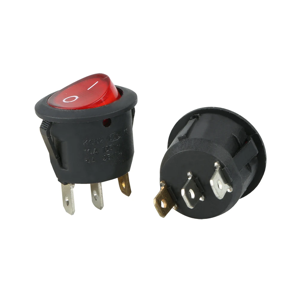 Diameter 16mm 23mm 2/3 Position Rocker Switch 2/3 Way Round Panel Mout On Off Rocker Switch