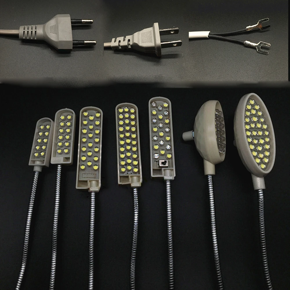 Industrial LED Sewing Machine Light 10/20/30 LEDs Gooseneck Arm Work Lamp with Magnetic Mounting Base for Lathes Workbench