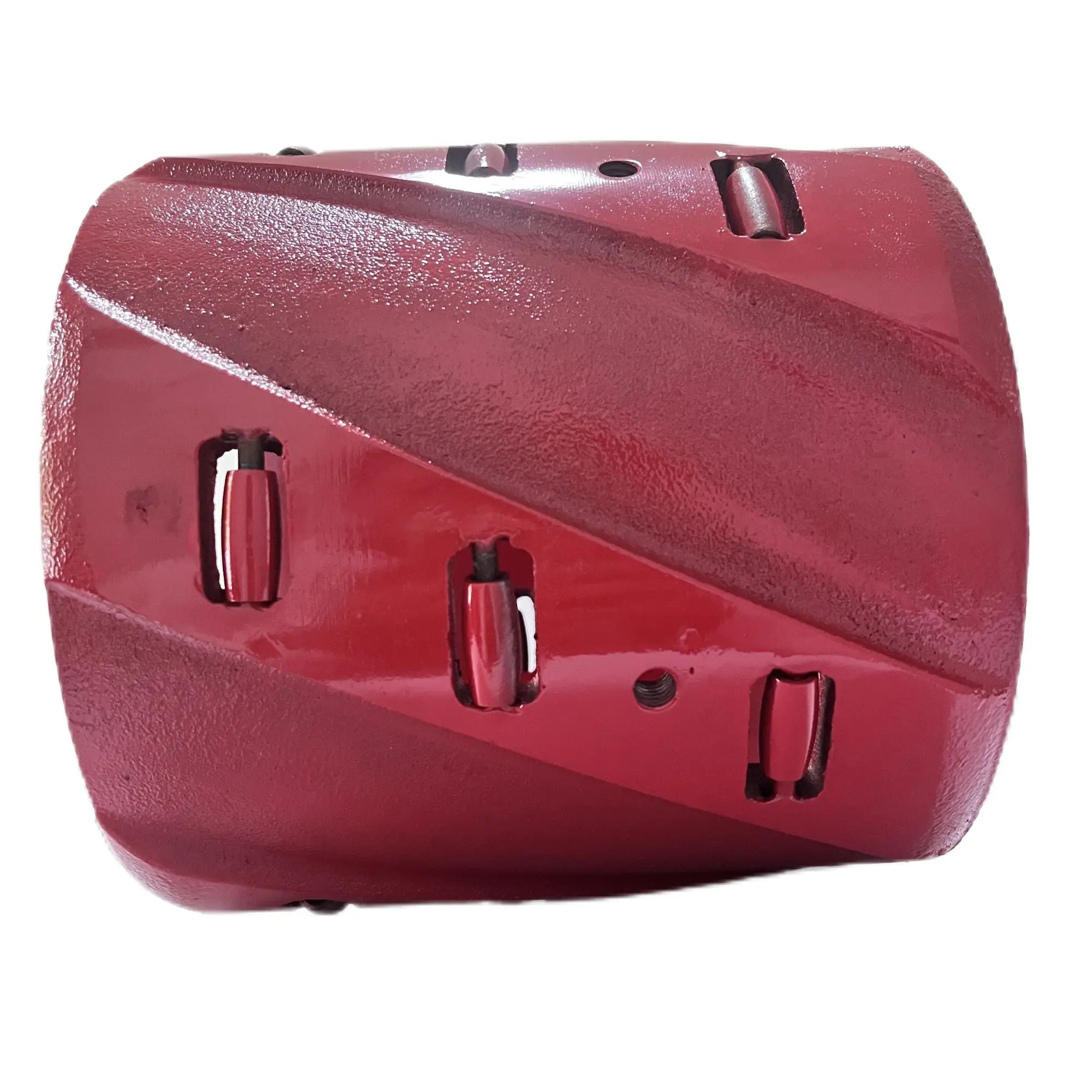 China Oilfield Drilling Spiral Vane Steel Solid Rigid Roller Centralizer