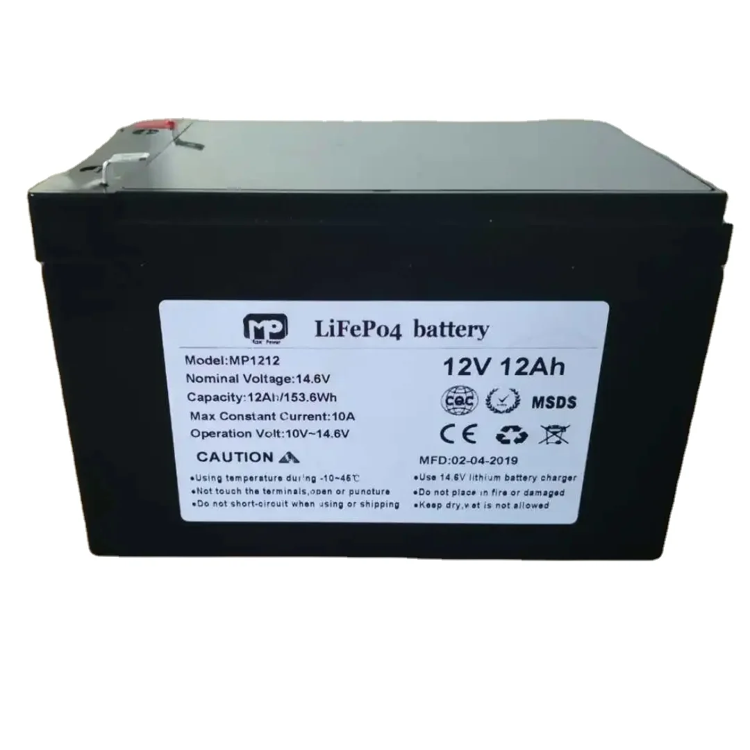 Максимальная мощность 12.8V12ah Lifepo4 батарея литиево-ионный Аккумулятор lifepo4