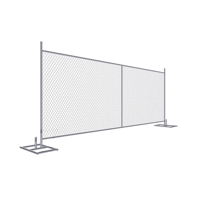 Factory price security perforated 2m pvc picket  australia safety   chain link  panels temporary fence