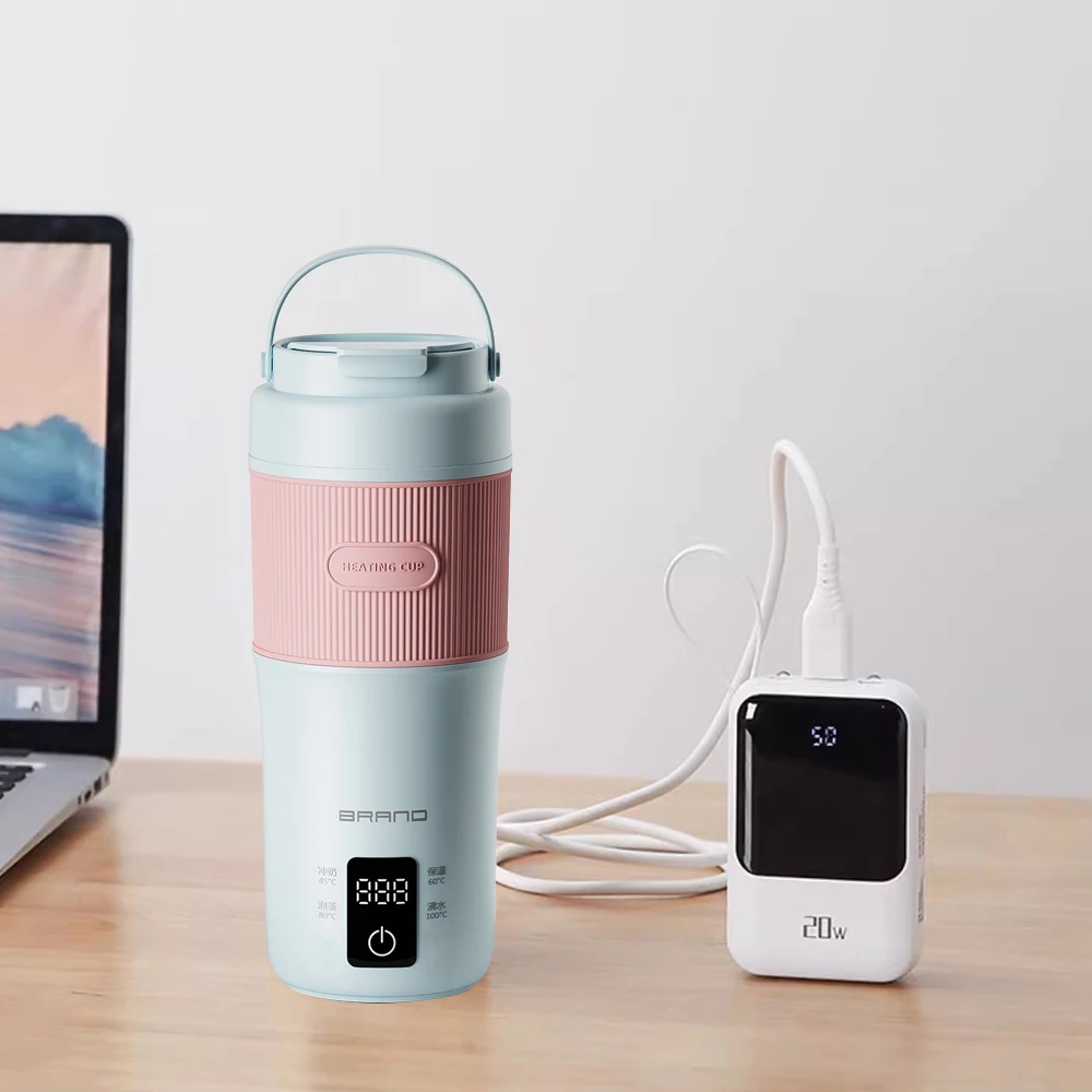 400ML 304# stainless steel Automatically Temperature Control USB Connection electric water bottle boiling kettle