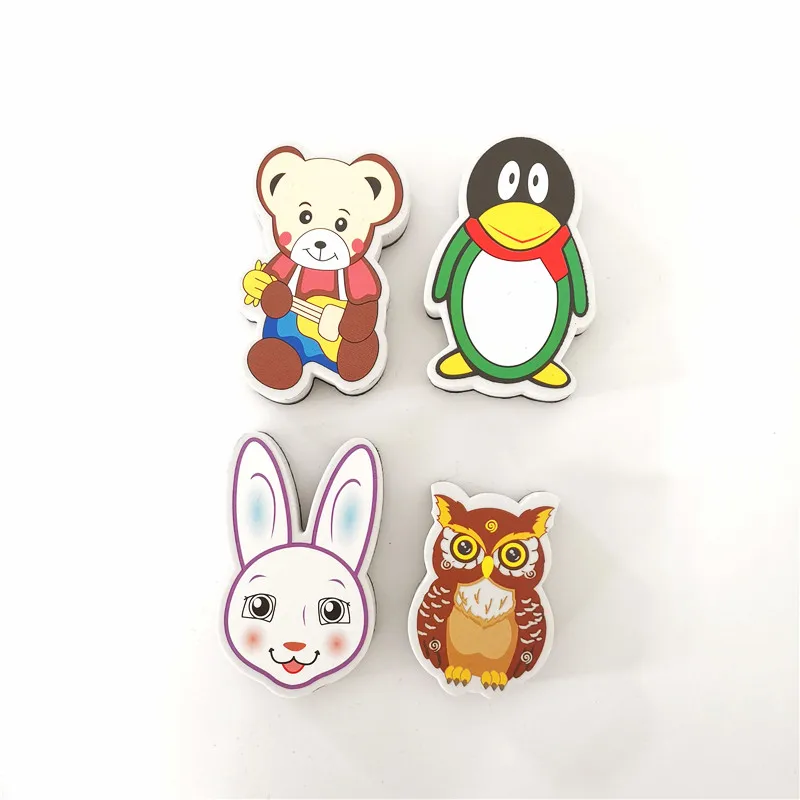 OEM customized  cute size  felt chalkboard eraser Christmas series colorful printing EVA whiteboard erasers