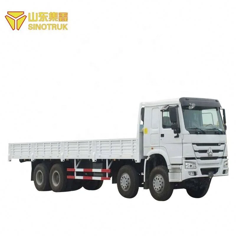 China cheap Heavy duty sinotruk howo diesel 30ton 8x4 electric van cargo truck for sale