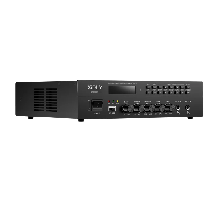 XIDLY Good Quality Dab Digital Tuner Amplifier Dab Mp3 Mixer Amplifier For Commerce