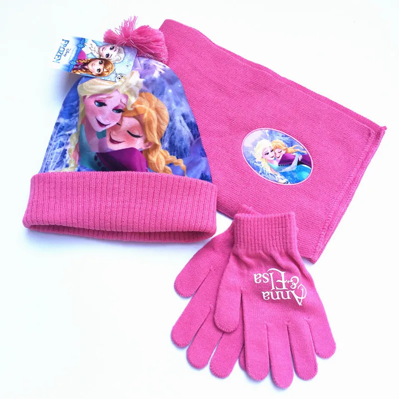 High quality hat scarf and gloves kids sets