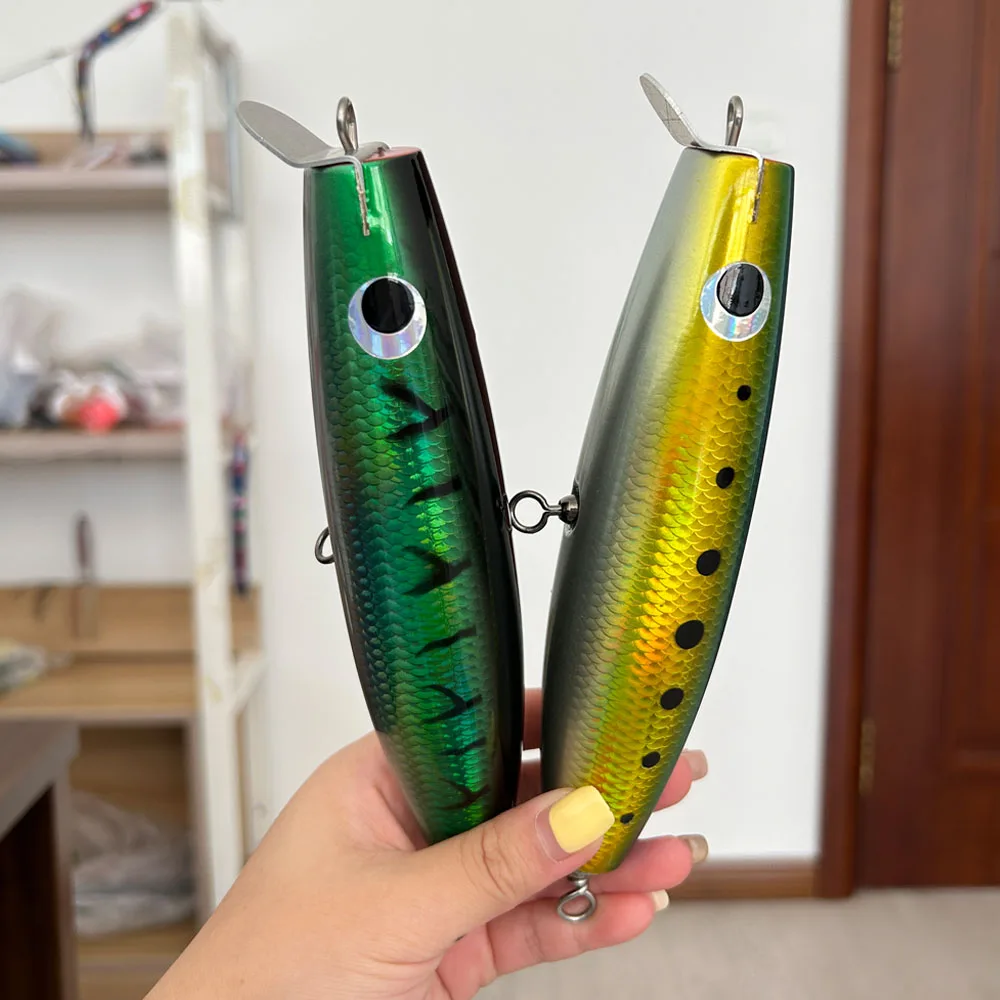 fishing 2024 saltwater fishing Jet Popper Lures top water  floating popper wood lures