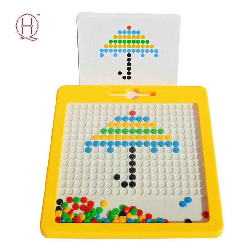 2022Direct Factory Magpad Dot Educational Doodle Drawing Toys Learn Drawing Colorful Magnet Beads